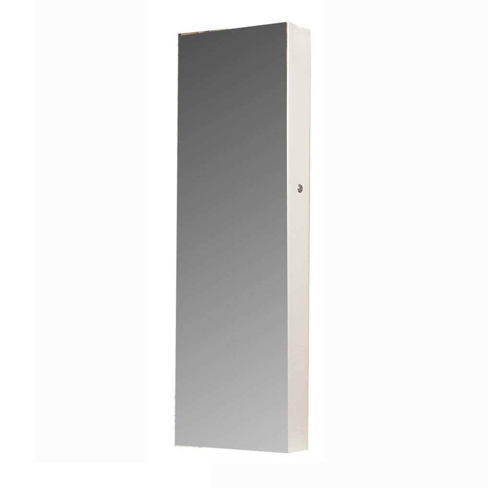 LED Light White 14.24 in. W x 43.3 in. H Rectangle Wall Mirror or Door Full
