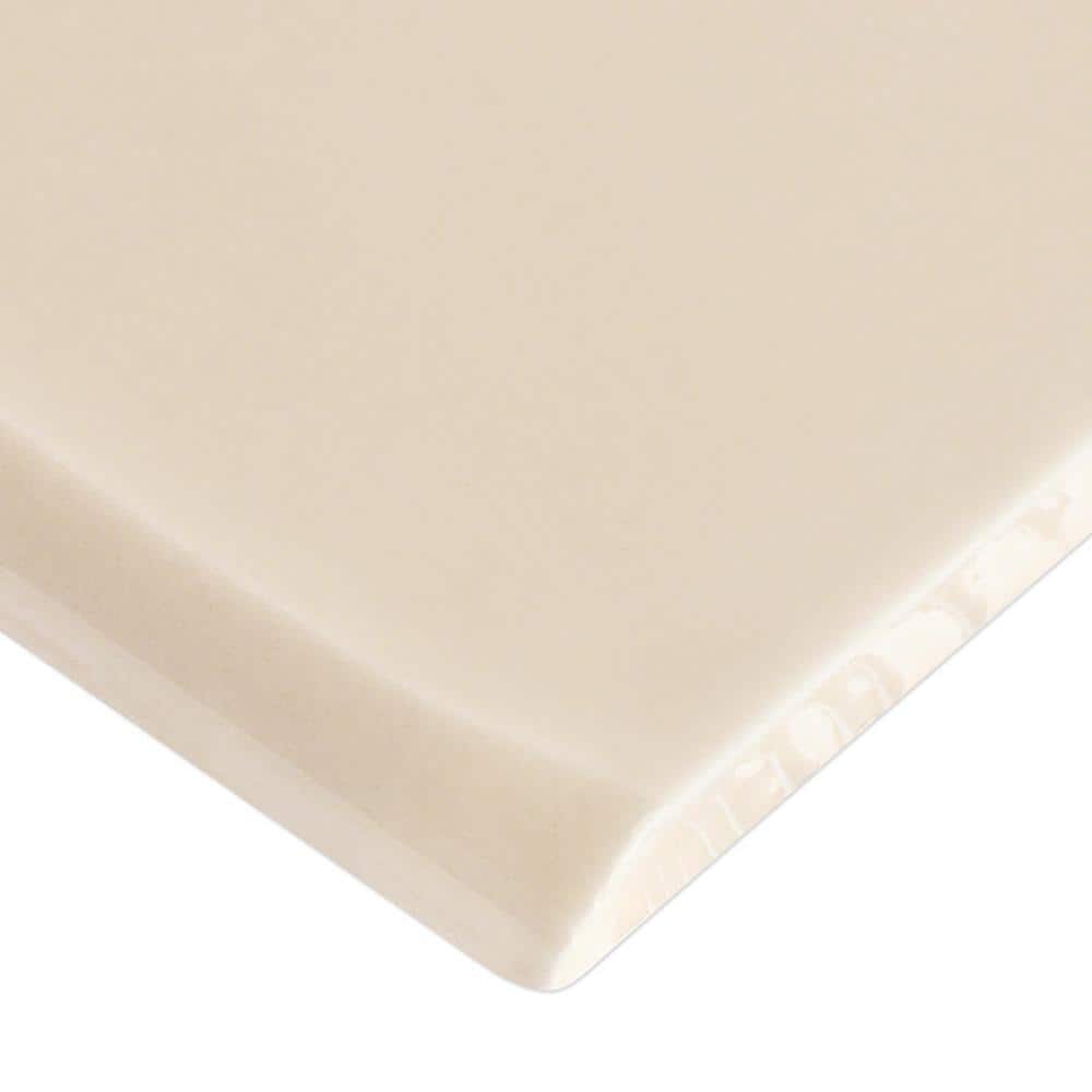 Midland Fawn 3x12 Polished Ceramic Bullnose Tile