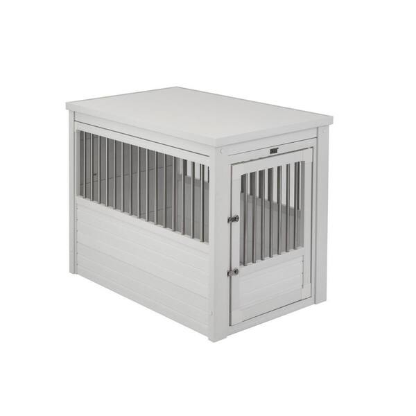 New Age Pet ECOFLEX Dog Crate End Table - Antique White Large
