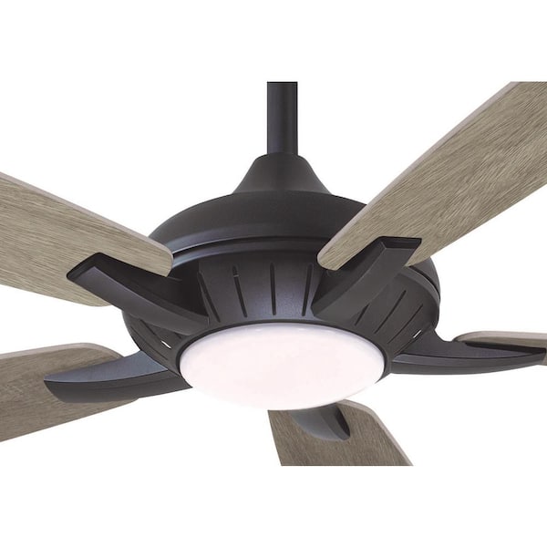 MINKA-AIRE Dyno XL 60 in. Integrated LED Indoor Coal Smart Ceiling