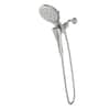 MOEN Verso 8-Spray 7 in. Dual Wall Mount Fixed and Handheld Shower Head 2.5 GPM with Infiniti Dial in Brushed Nickel 220C3BN