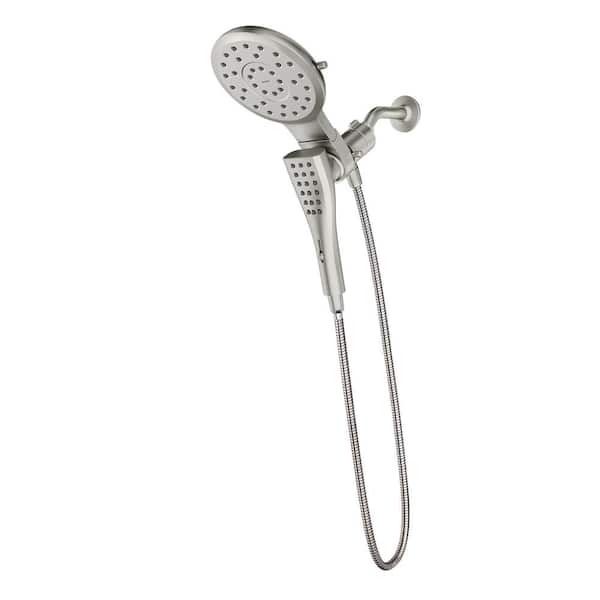 MOEN Verso 8-Spray 7 in. Dual Wall Mount Fixed and Handheld Shower Head 2.5 GPM with Infiniti Dial in Brushed Nickel