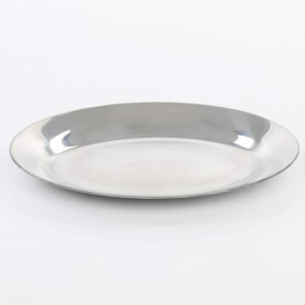 Adcraft 8 In. Cast Aluminum Stainless Steel Commercial Sizzling Platter