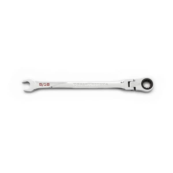 GEARWRENCH 5/16 in. SAE 120XP Universal Spline XL Flex Head Combination Ratcheting Wrench