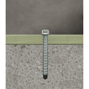 Titen HD 5/8 in. x 8 in. Mechanically Galvanized Heavy-Duty Screw Anchor (10-Pack)