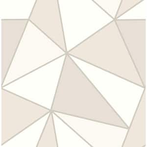 Apex Taupe Geometric Strippable Roll (Covers 56.4 sq. ft.)
