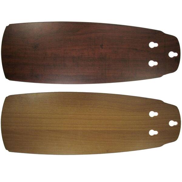 Unbranded Replacement Medium Walnut/Dark Cherry Blades for 52 in. Heirloom Fan Only