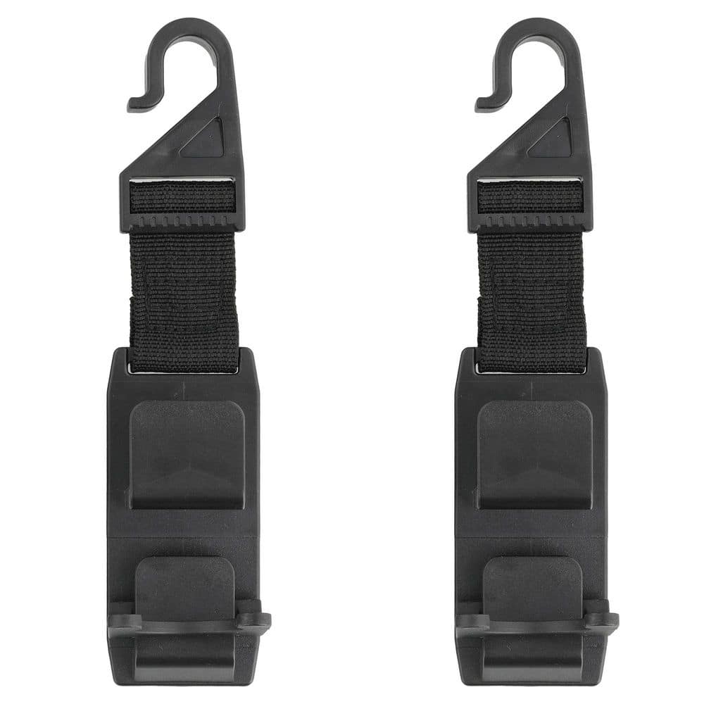 Headrest Hooks for Cars, 2-Pack of Grocery Bag and Purse Hangers for Vehicl