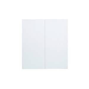 Radiance 33 in. W x 12 in. D x 36 in. H Ready to Assemble Slab Wall Kitchen Cabinet in White Gloss