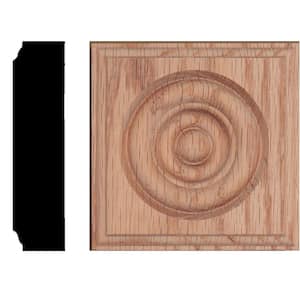 HOUSE OF FARA 3/4 in. x 3 in. - 1/4 in. x 7 ft. Oak Wood Reverse