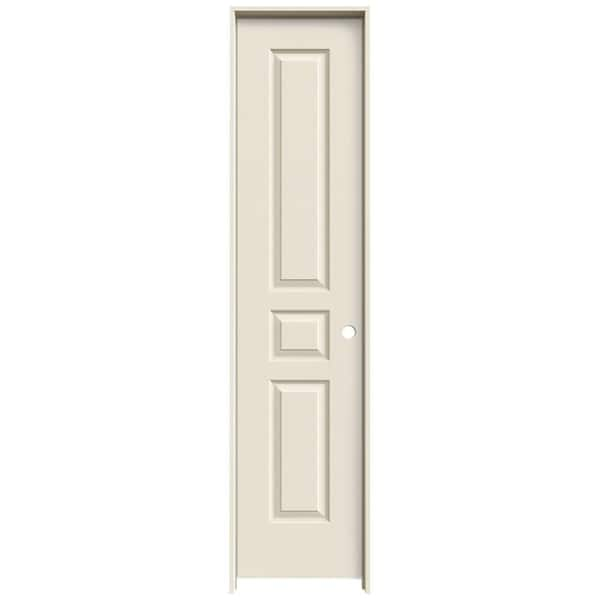 JELD-WEN 18 in. x 80 in. Avalon Primed Left-Hand Textured Hollow Core Molded Composite Single Prehung Interior Door