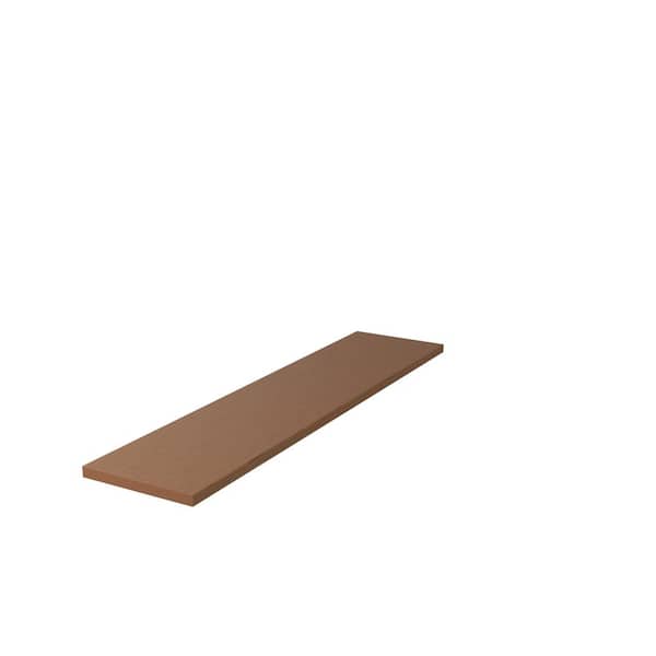 1 in. T x 10.5 in. W x 54 in. L Unfinished White Oak Wood Plain Square Nose