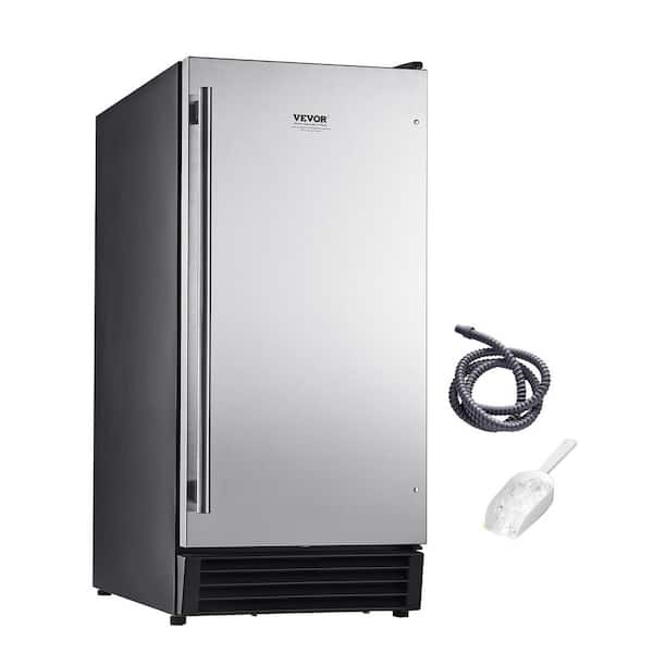 VEVOR Undercounter Built-In Ice Maker 50 lbs/Day 22. 4 in. W Grey Ice Maker Machine with Drain Pump Full Size Cubes