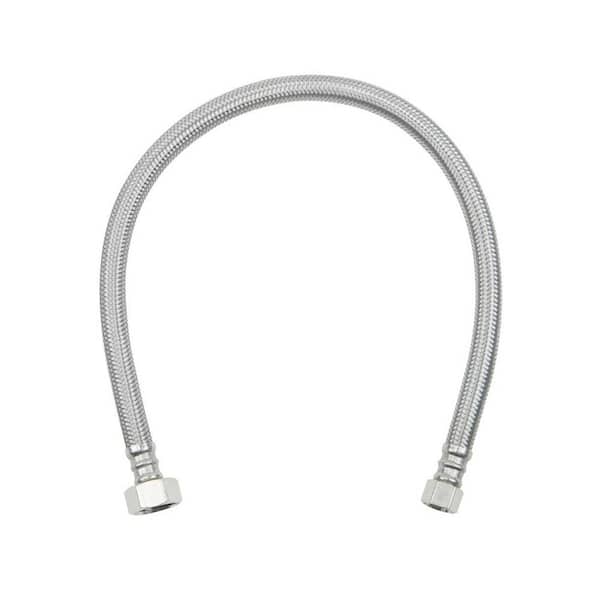 3/8 in. Compression x 1/2 in. FIP x 20 in. Braided Stainless Steel Faucet Supply Line-8 Pack