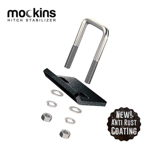 Mockins 1.25 in. - 2 in. Hitch Stabilizer and Tightener with Anti-Rust Coating for Hitch Mounted Cargo Carriers