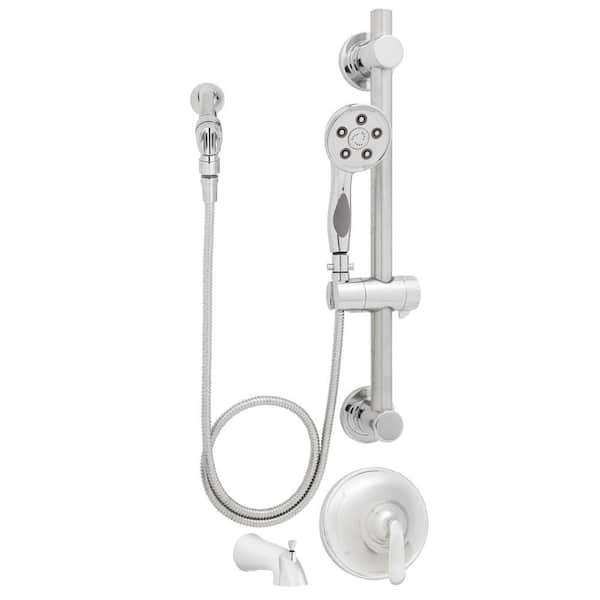 Speakman Caspian Anystream 3-Spray ADA Handheld Shower and Tub Combination in Polished Chrome (Valve Included)