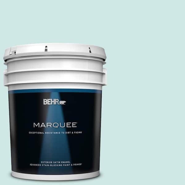 BEHR MARQUEE 5 gal. Home Decorators Collection #HDC-WR14-5 Icicle Mint Satin Enamel Exterior Paint & Primer