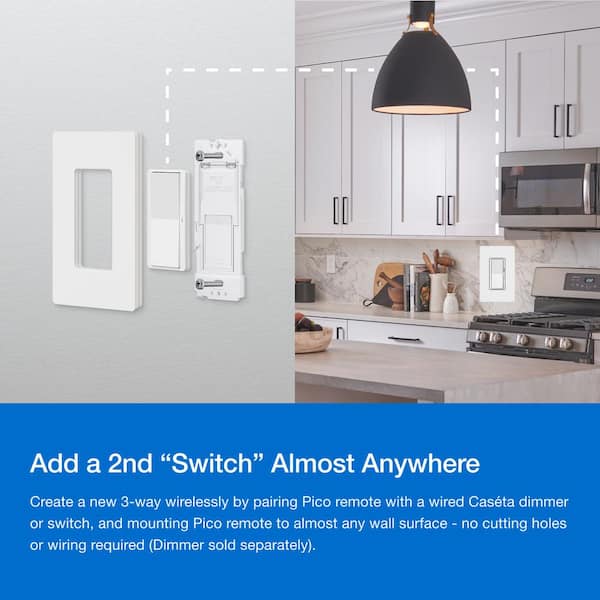 Lutron Caseta Smart Lighting On/Off Switch and Remote Kit for All