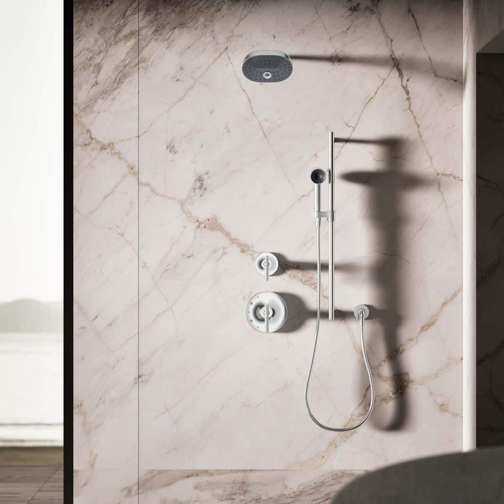 Compact Chrome Single Function Handheld Shower Head