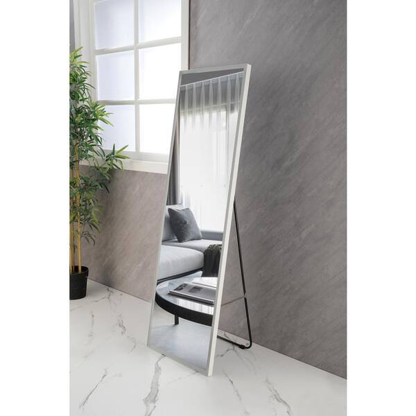 Free standing full length 2024 mirror with lights