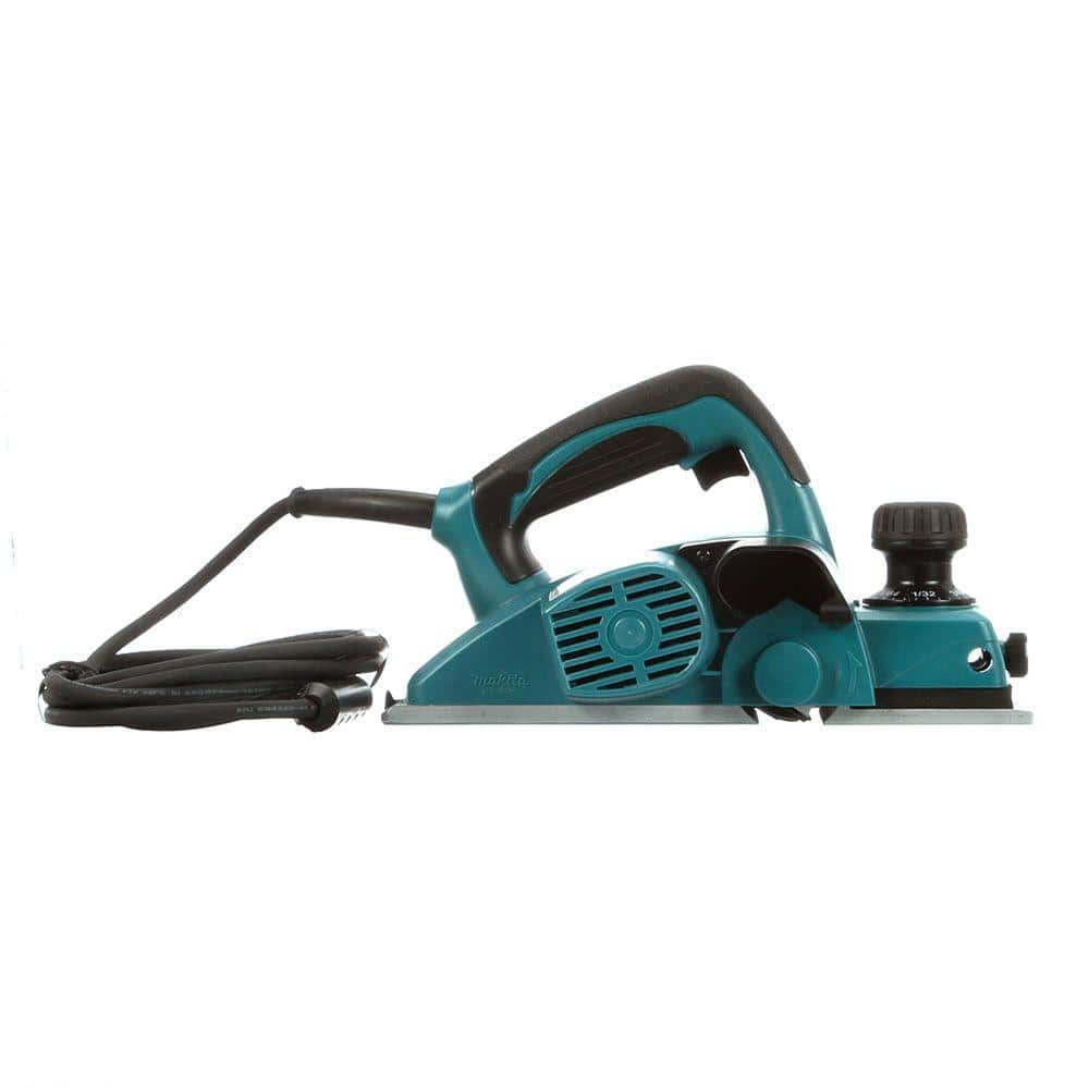 Makita 6.5 Amp 3-1/4 in. Corded Handheld Planer Kit with Blade Set, Hard Case KP0800K - The Home Depot