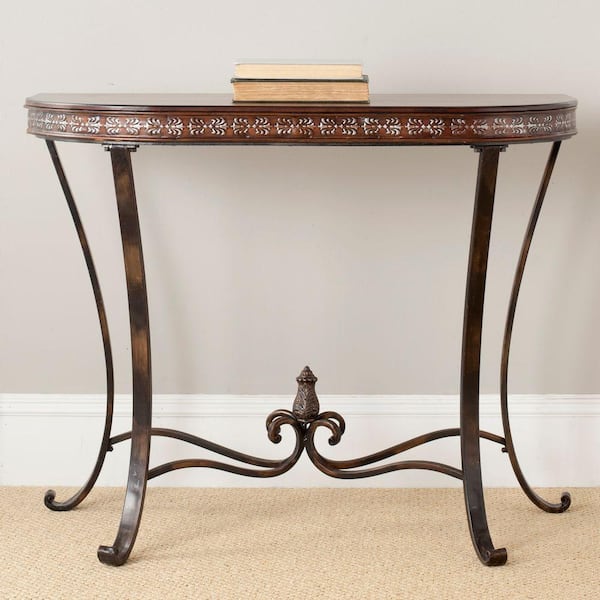 Safavieh Richard Brown and Copper Console Table