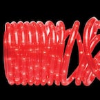 18 ft. 50-Light Red Rope Light