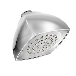 Voss 1-Spray Patterns 4 in. Wall Mount Fixed Shower Head in Chrome