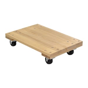 16 in. x 24 in. 900 lbs. Solid Deck Hardwood Dolly