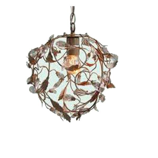 Filament Design Xavier 1-Light Brown Incandescent Ceiling Pendant