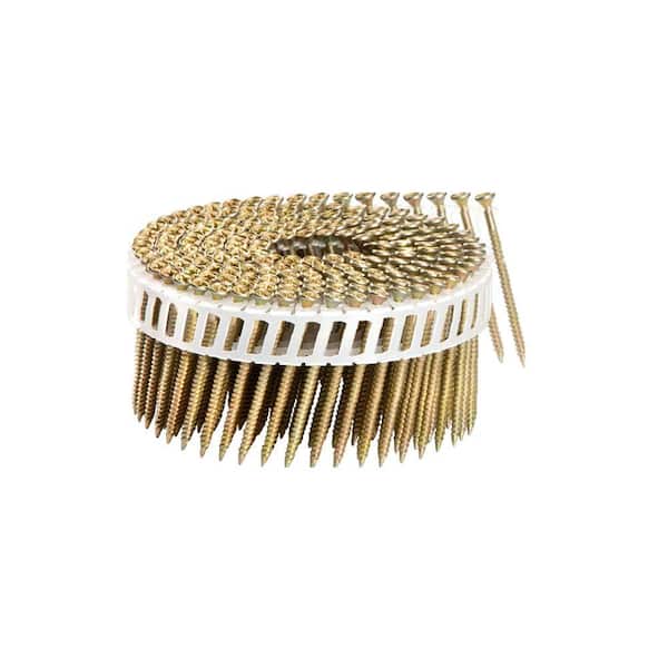 Scrail 2-1/4 in. x 1/9 in. 15-Degree Coarse Thread Electro-Galvanize Plastic Sheet Coil Philips Head (2,000-Pack)