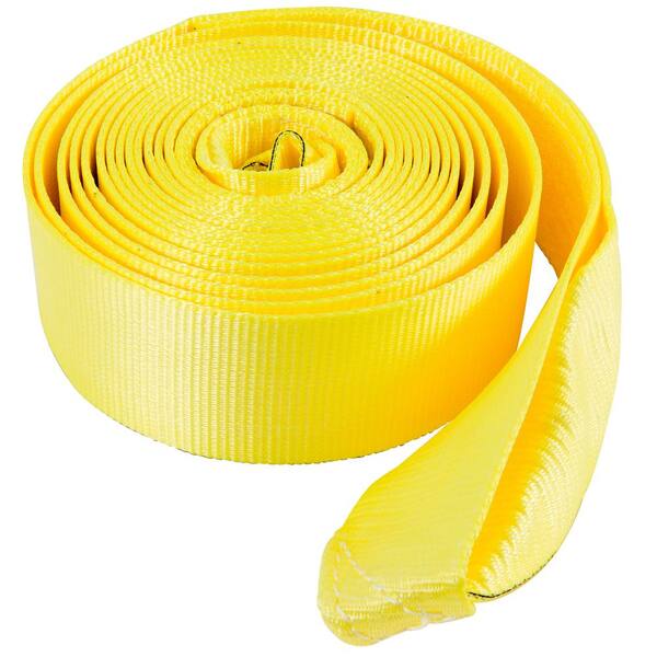 Cargo Boss 20,000 lb. 30 ft. x 2 in. Recovery Tow Strap with Loops 126850 -  The Home Depot