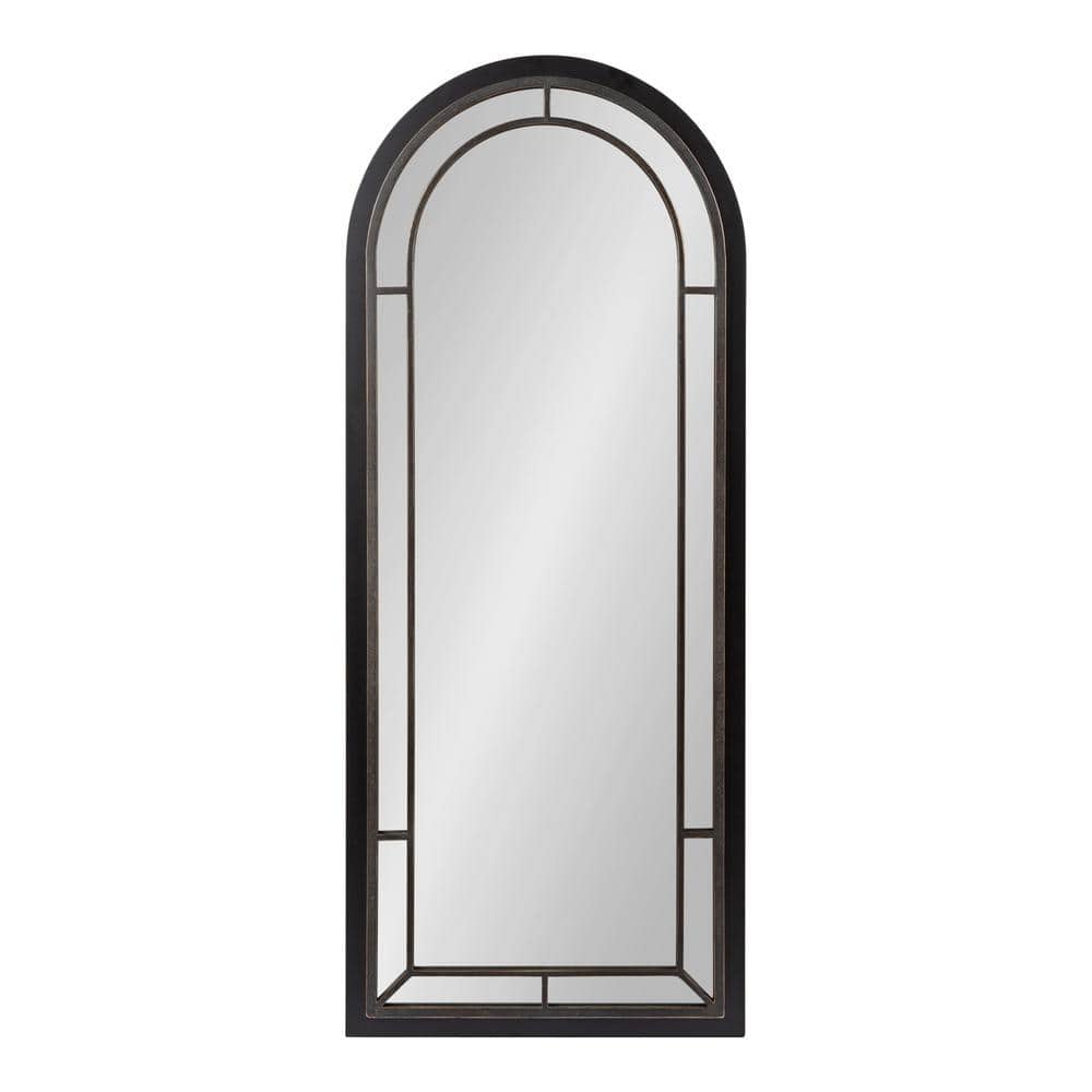 Audubon Black Full Length Arched Wood Wall Mirror