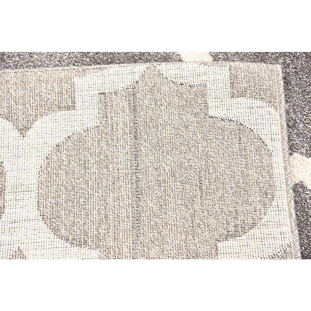 Elegant Dark Grey Trellis Rectangular Indoor Area Rug