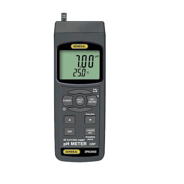 General Tools Data Logging pH/ORP Meter with 2GB SD Card