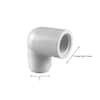 Charlotte Pipe 1 in. PVC Sch. 40 90-Degree Elbow PVC023001000HD - The Home  Depot