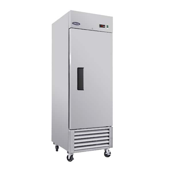 Unbranded 27 in. 23 cu.ft. Auto/ Cycle Defrost Commercial Upright Freezer in Stainless Steel, -10°F to 10°F