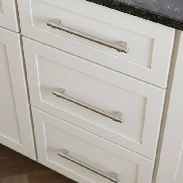 Rok 7-9/16 Inch Brushed Stainless Steel Finger Edge Pull – Cabinet Handle P8989192SS
