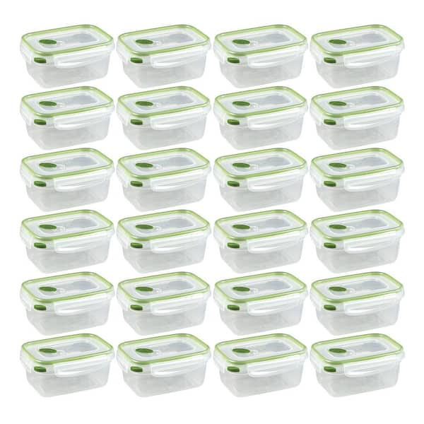 Sterilite 3.1 Cup Rectangle Ultra Seal Food Storage Container Green (6 Pack)