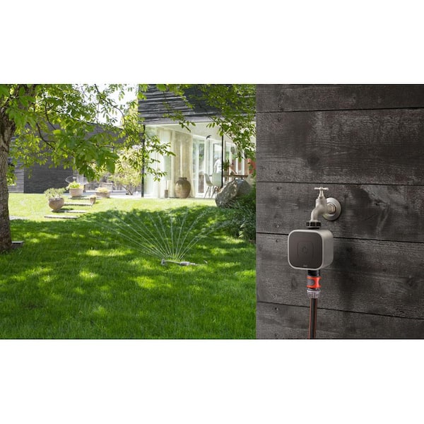 Aqua – Smart Water Controller, Irrigate/Water Plants Automatically, Remote Access, Works with Apple Home (Black)