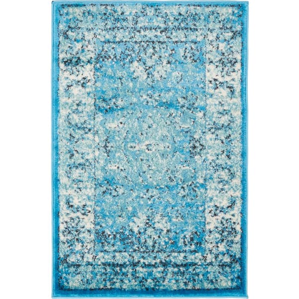 Unique Loom Imperial Bosphorus Turquoise 2' 0 x 3' 0 Area Rug