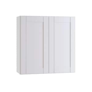 Arlington Vesper White Plywood Shaker Stock Assembled Wall Kitchen Cabinet Soft Close 33 in W x 12 in D x 30 in H