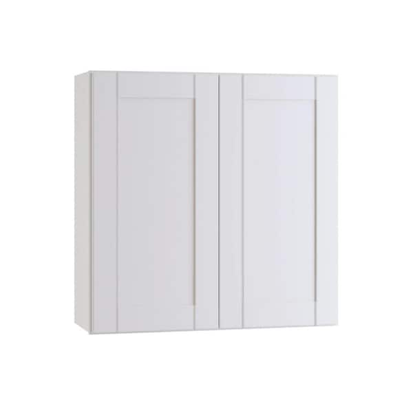 Arlington Vesper White Plywood Shaker Stock Assembled Wall Kitchen Cabinet Soft Close 36 in W x 12 in D x 36 in H