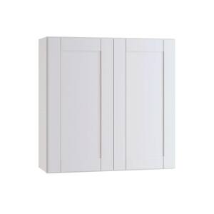 Washington Vesper White Plywood Shaker Stock Assembled Wall Kitchen Cabinet Soft Close 36 in. x 30 in. x12 in.