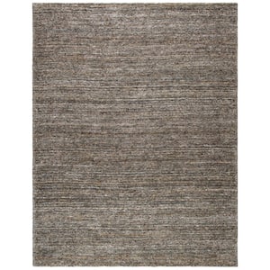 Himalaya Grey/Olive 8 ft. x 10 ft. Solid Color Area Rug