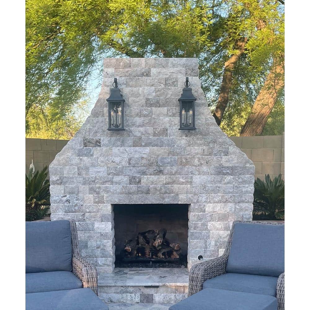 Adair Aged Zinc 20" Outdoor Wall Mount Lantern with Clear Glass