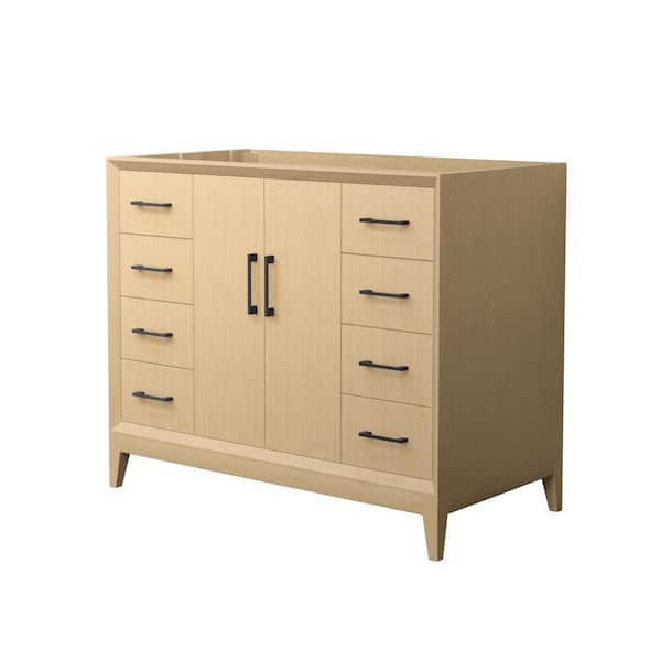 Janna 41.5 in. Bath Vanity Cabinet without Top in White Oak Assembled
