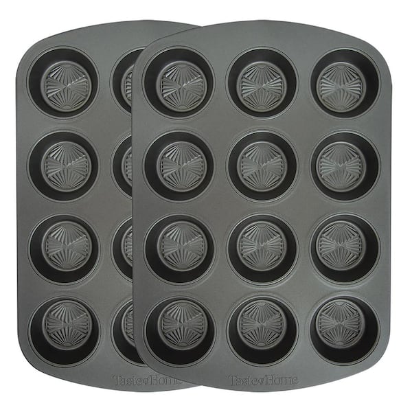 Taste of Home 12 Cup Metal Muffin Pan (2-Pack)