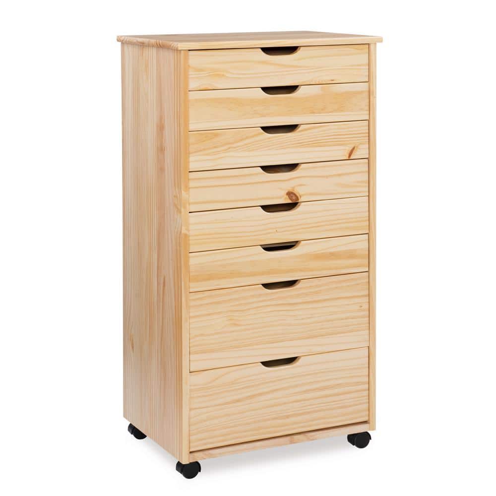 Reviews for Linon Home Decor Mcleod - Natural 8 Drawer Linon Home Decor Office Storage Cabinets Thd02095 64 1000