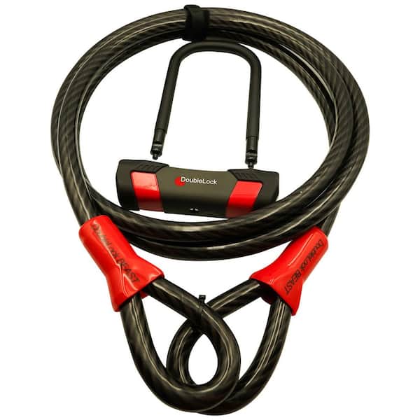 BEAST XL Bundle, Ultra Duty U-Lock with 16.4 ft. x 20 mm Heavy Guage Braided Cable With Vinyl Coating
